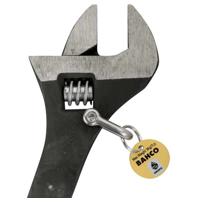 Bahco Adjustable Spanner with 41 mm Jaw Capacity, 405mm Overall Length, Metal Handle, Stainless Steel TAH84-PODGER