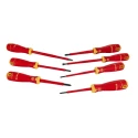 Bahco Insulated Phillips and Slotted Screwdriver Set 7-Piece VDE Certified IEC 60900 Spain B220.007
