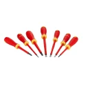 Bahco Insulated Phillips and Slotted Screwdriver Set 7-Piece VDE Certified IEC 60900 Spain B220.007