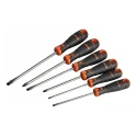 Bahco Pozidriv Standard Screwdriver Set, 6-Piece, Tip Sizes 0.5x3 mm to 1.2x6.5 mm, Model B219.016