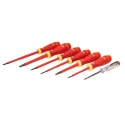 Bahco Insulated Slotted and Phillips Screwdriver Set 7-Piece IEC 60900 VDE Approved Spain B220.027
