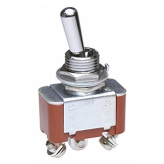 NKK Switches Toggle Switch Panel Mount On-Off-On SPDT Screw Terminal 30V DC 125V AC S308T