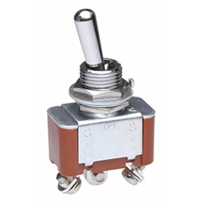 NKK Switches Toggle Switch Panel Mount On-Off-On SPDT Screw Terminal 30V DC 125V AC S308T