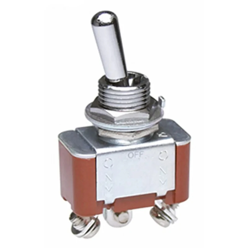 NKK Switches Toggle Switch Panel Mount On-Off-On SPDT Screw Terminal 30V DC 125V AC S308T