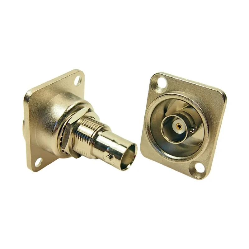 RS PRO Coaxial Connector Rear Female BNC 50 Ω Straight Body Plug-In 124-6390