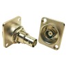 RS PRO Coaxial Connector Rear Female BNC 50 Ω Straight Body Plug-In 124-6390