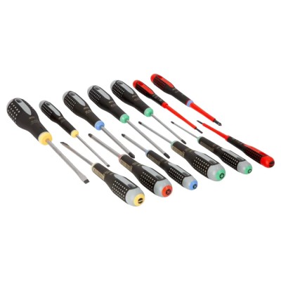 Bahco Phillips, Pozidriv, Slotted, Torx Standard Screwdriver Set 13-Piece BE-9875