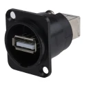 RS PRO USB Connector Straight Panel Female 1 Port USB Type A to B USB 2.0 124-6392