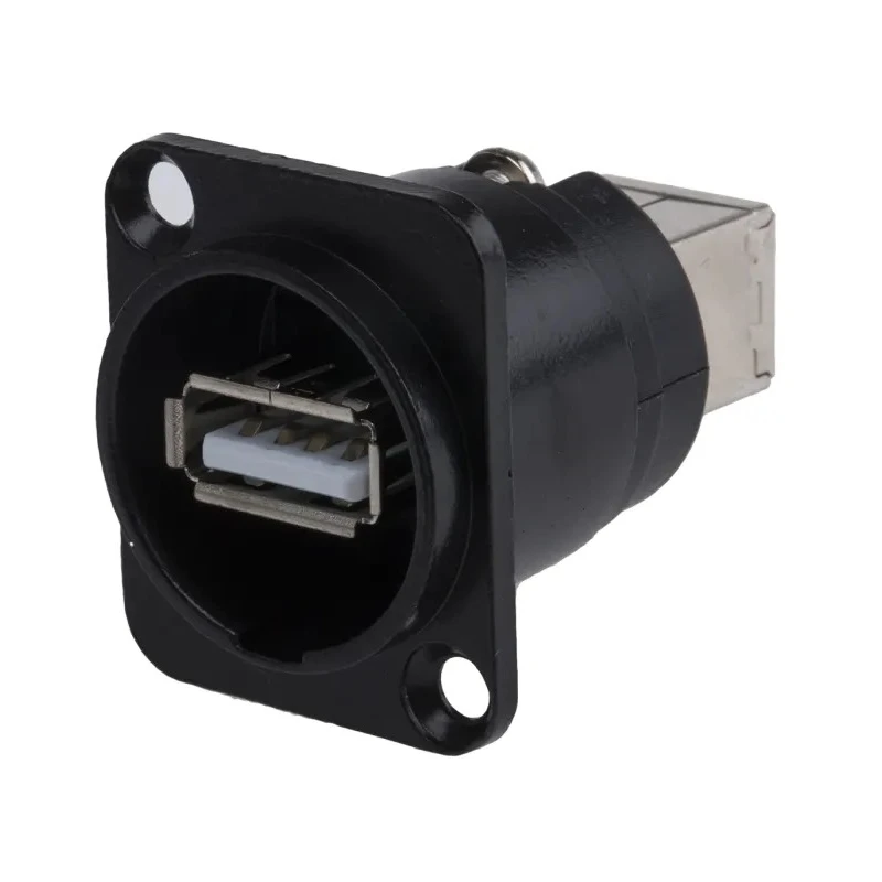 RS PRO USB Connector Straight Panel Female 1 Port USB Type A to B USB 2.0 124-6392