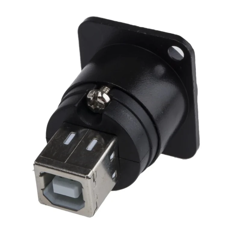 RS PRO USB Connector Straight Panel Female 1 Port USB Type A to B USB 2.0 124-6392
