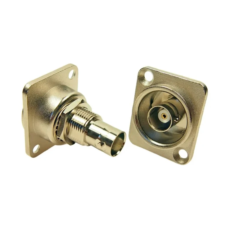 RS PRO Coaxial Connector Rear Female BNC, 75 Ω, Straight Body Plug-In 124-6391