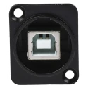 RS PRO Panel Mount Straight Female/Female 2 Port USB Type B to A Connector USB 2.0 124-6393