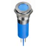 RS PRO Blue Panel Mount Indicator 24V DC 20mA Solder Lug Termination IP67 Flush 124-6414