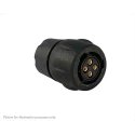 Souriau Sunbank by Eaton Circular Connector, 4 Contacts, Cable Mount, Standard Size, Socket Female, IP69K Rated, 150V IP68