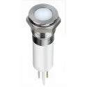RS PRO White Panel Mount Indicator 24V dc 20mA Solder Lug Termination IP67 Flush 124-6426