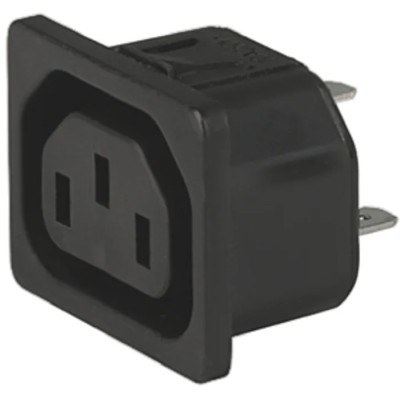 Schurter C13 Straight Snap-in IEC Connector 250V 15A Female 6600.4315.