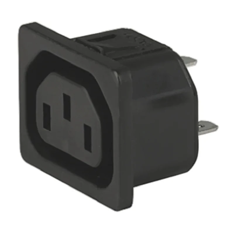 Schurter C13 Straight Snap-in IEC Connector 250V 15A Female 6600.4315.