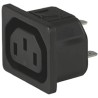 Schurter C13 Straight Snap-in IEC Connector 250V 15A Female 6600.4315.