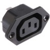 Schurter C13 Straight Panel Mount IEC Connector 250V 15A Female Screw Termination 6600.3300