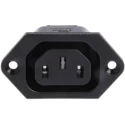 Schurter C13 Straight Panel Mount IEC Connector 250V 15A Female Screw Termination 6600.3300
