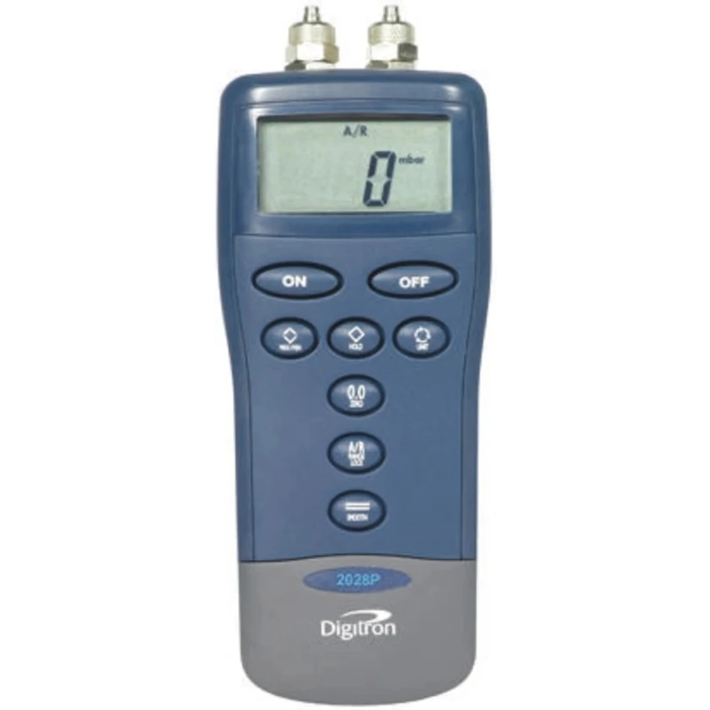 Digitron 2000P Differential Digital Pressure Meter With 2 Pressure Ports, Max Pressure Measurement 1 bar 2028P7-1BAR