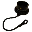 Amphenol Limited 810 MIL-DTL-26482 Female Dust Cap, Shell Size 14, Zinc Cobalt Plated Aluminium 62LC-810-14(771)