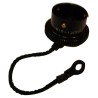 Amphenol Limited 810 MIL-DTL-26482 Female Dust Cap, Shell Size 14, Zinc Cobalt Plated Aluminium 62LC-810-14(771)