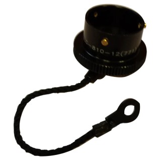 Amphenol Limited 810 MIL-DTL-26482 Female Dust Cap Shell Size 12 Zinc Cobalt Plated Aluminium 62LC-810-12(771)