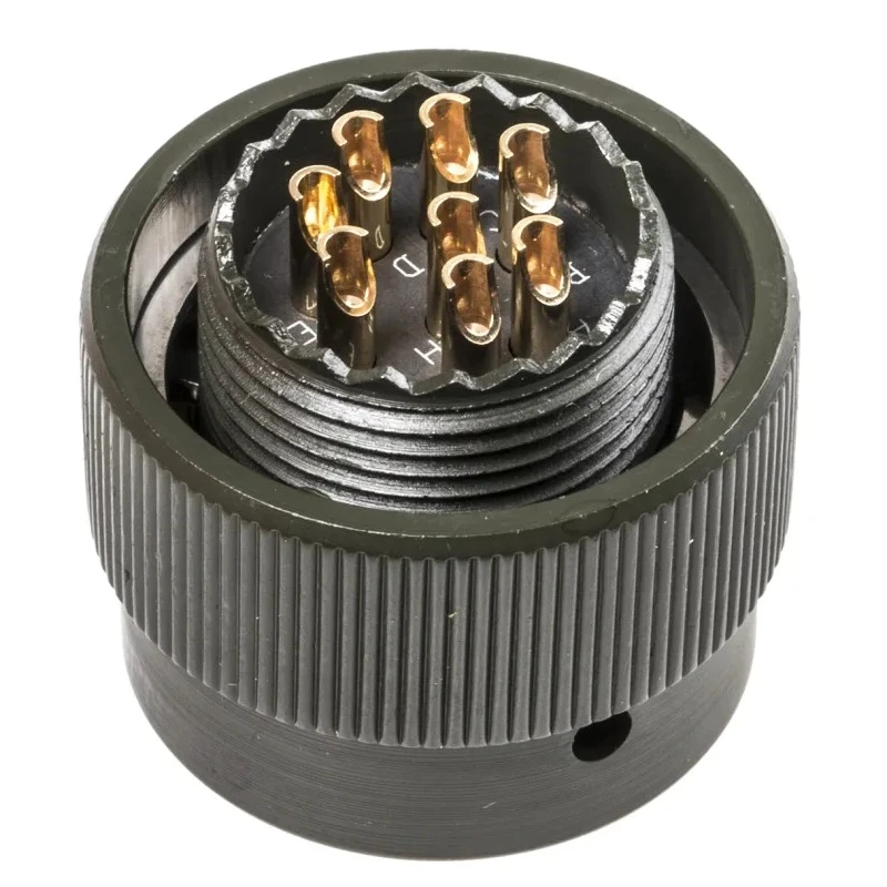Amphenol Limited MIL Spec Circular Connector 8 Contacts Brass Straight 12 Shell Size Bayonet 62GB-56T12-08PN