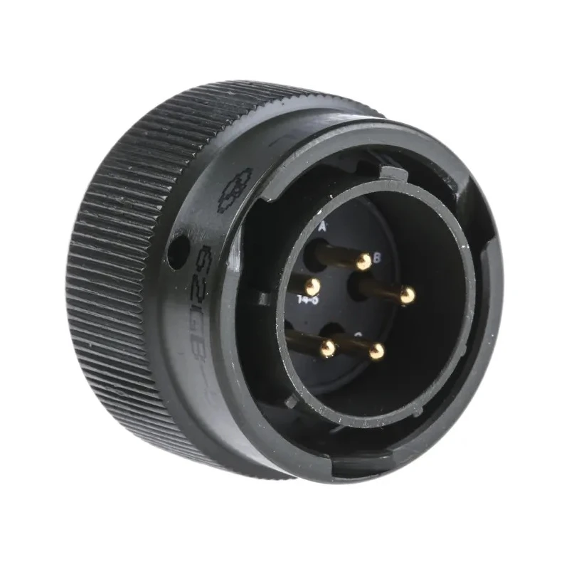 Amphenol Limited MIL Spec Circular Connector Brass Straight 5 Way Cable MIL-DTL-26482 Male Contacts Olive 62GB-56T14-05PN