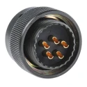 Amphenol Limited MIL Spec Circular Connector Brass Straight 5 Way Cable MIL-DTL-26482 Male Contacts Olive 62GB-56T14-05PN