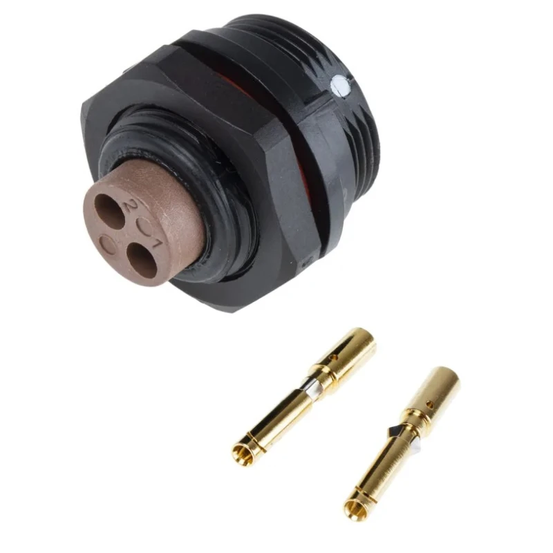 RS PRO Industrial Circular Connector 2 Contacts Front Mount Socket Female IP68 500V 10A 124-6652