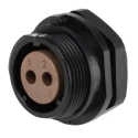 RS PRO Industrial Circular Connector 2 Contacts Front Mount Socket Female IP68 500V 10A 124-6652