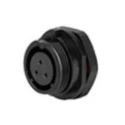 RS PRO Circular Connector, 3 Contacts, Front Mount Socket, Threaded Mating, IP68 Rated, 10A, 500V, Polyamide 124-6653