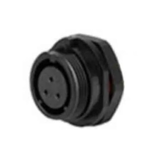 RS PRO Circular Connector, 3 Contacts, Front Mount Socket, Threaded Mating, IP68 Rated, 10A, 500V, Polyamide 124-6653