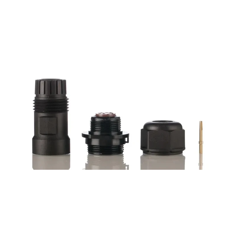 RS PRO Circular Connector, 4 Contacts, Cable Mount, Standard Size, Socket Female, IP68, 500V, 5A, Gold Plated Brass 124-6648