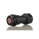 RS PRO Circular Connector, 4 Contacts, Cable Mount, Standard Size, Socket Female, IP68, 500V, 5A, Gold Plated Brass 124-6648