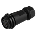 RS PRO Industrial Circular Connector 5 Contacts Cable Socket Female Threaded Mating IP68, 500V, 10A 124-6666