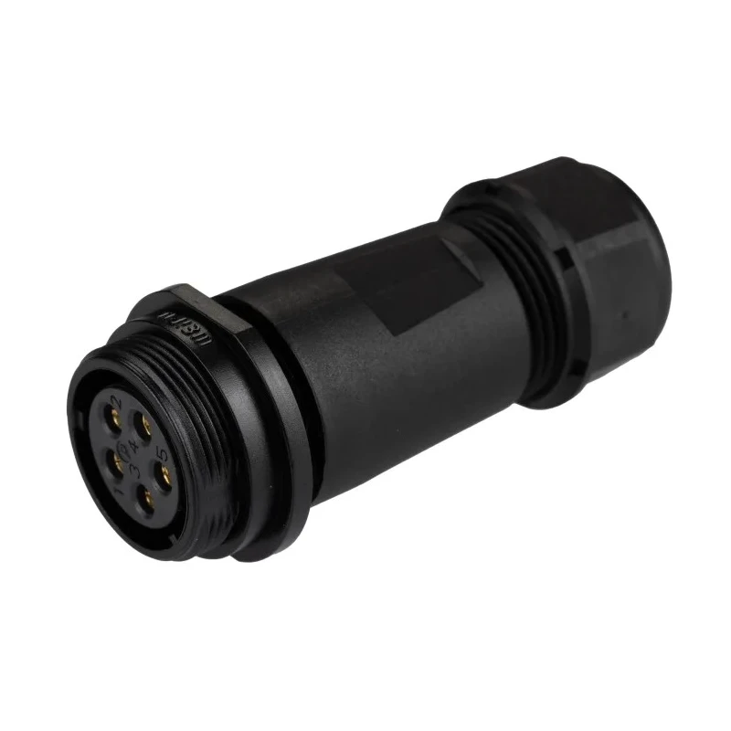 RS PRO Industrial Circular Connector 5 Contacts Cable Socket Female Threaded Mating IP68, 500V, 10A 124-6666