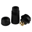 RS PRO Industrial Circular Connector 5 Contacts Cable Socket Female Threaded Mating IP68, 500V, 10A 124-6666