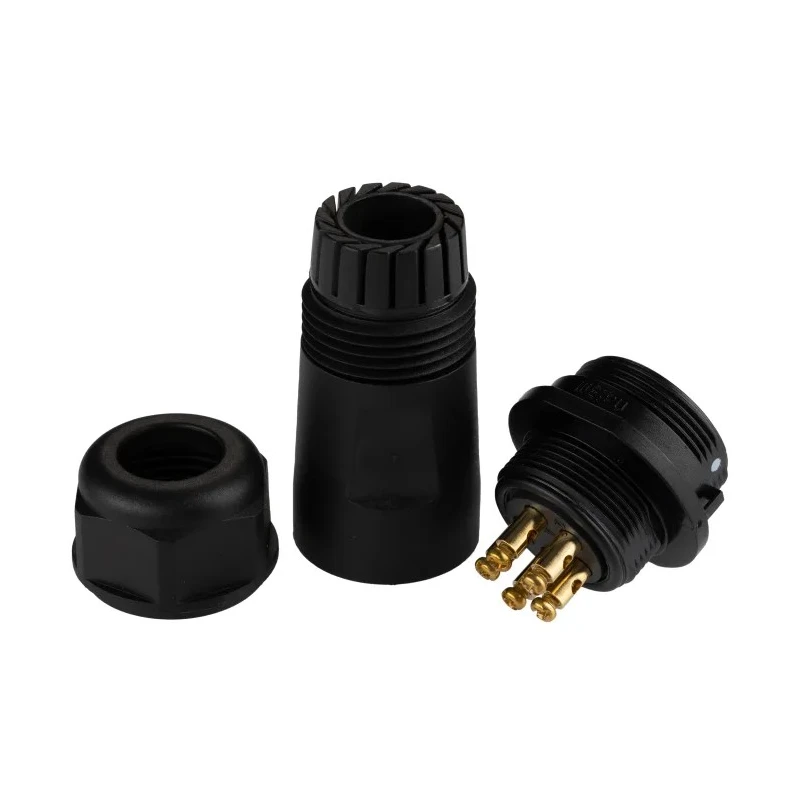 RS PRO Industrial Circular Connector 5 Contacts Cable Socket Female Threaded Mating IP68, 500V, 10A 124-6666