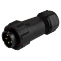 RS PRO Industrial Circular Connector, 2 Contacts, 500V, 10A, Cable Mount, Socket, Male, IP68, Threaded Mating 124-6668
