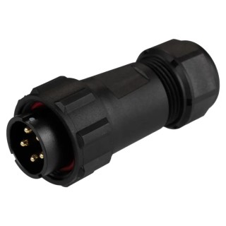 RS PRO Industrial Circular Connector, 2 Contacts, 500V, 10A, Cable Mount, Socket, Male, IP68, Threaded Mating 124-6668