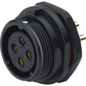 RS PRO Circular Connector 2 Contacts Front Mount Standard Size Socket Female IP68 500V 10A 124-6671