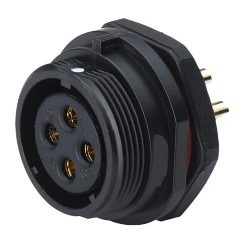 RS PRO Circular Connector 2 Contacts Front Mount Standard Size Socket Female IP68 500V 10A 124-6671