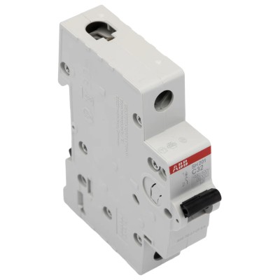 ABB ComPact Home Miniature Circuit Breaker 1-Pole 32A Type C 440V AC 60V DC 6kA Breaking Capacity SH200