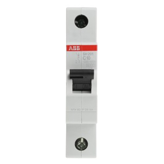 RS PRO ComPact Home SH200 Miniature Circuit Breaker, 1-Pole, 10A, Type C, 440V AC, 60V DC, 6kA 2CDS211001R0104 SH201-C10