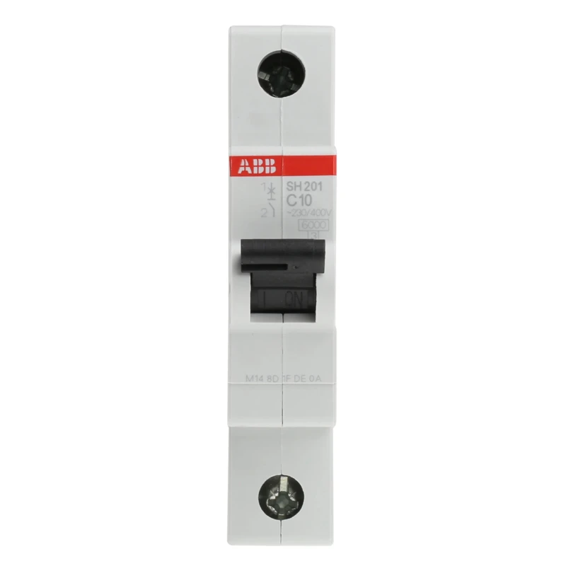 RS PRO ComPact Home SH200 Miniature Circuit Breaker, 1-Pole, 10A, Type C, 440V AC, 60V DC, 6kA 2CDS211001R0104 SH201-C10