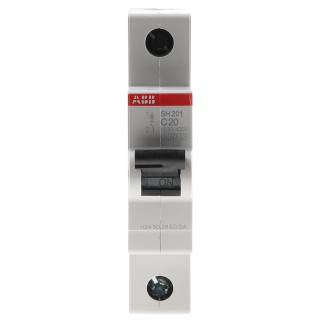 ABB ComPact Home Miniature Circuit Breaker 1-Pole 20A Type C 440V AC 60V DC 6kA Breaking Capacity SH200