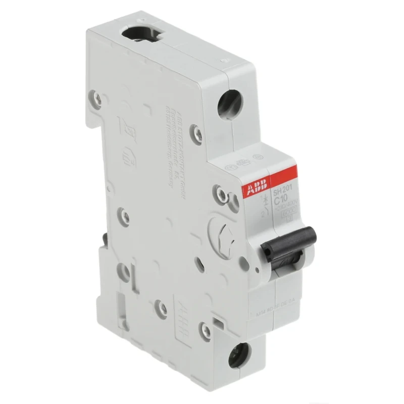 RS PRO ComPact Home SH200 Miniature Circuit Breaker, 1-Pole, 10A, Type C, 440V AC, 60V DC, 6kA 2CDS211001R0104 SH201-C10